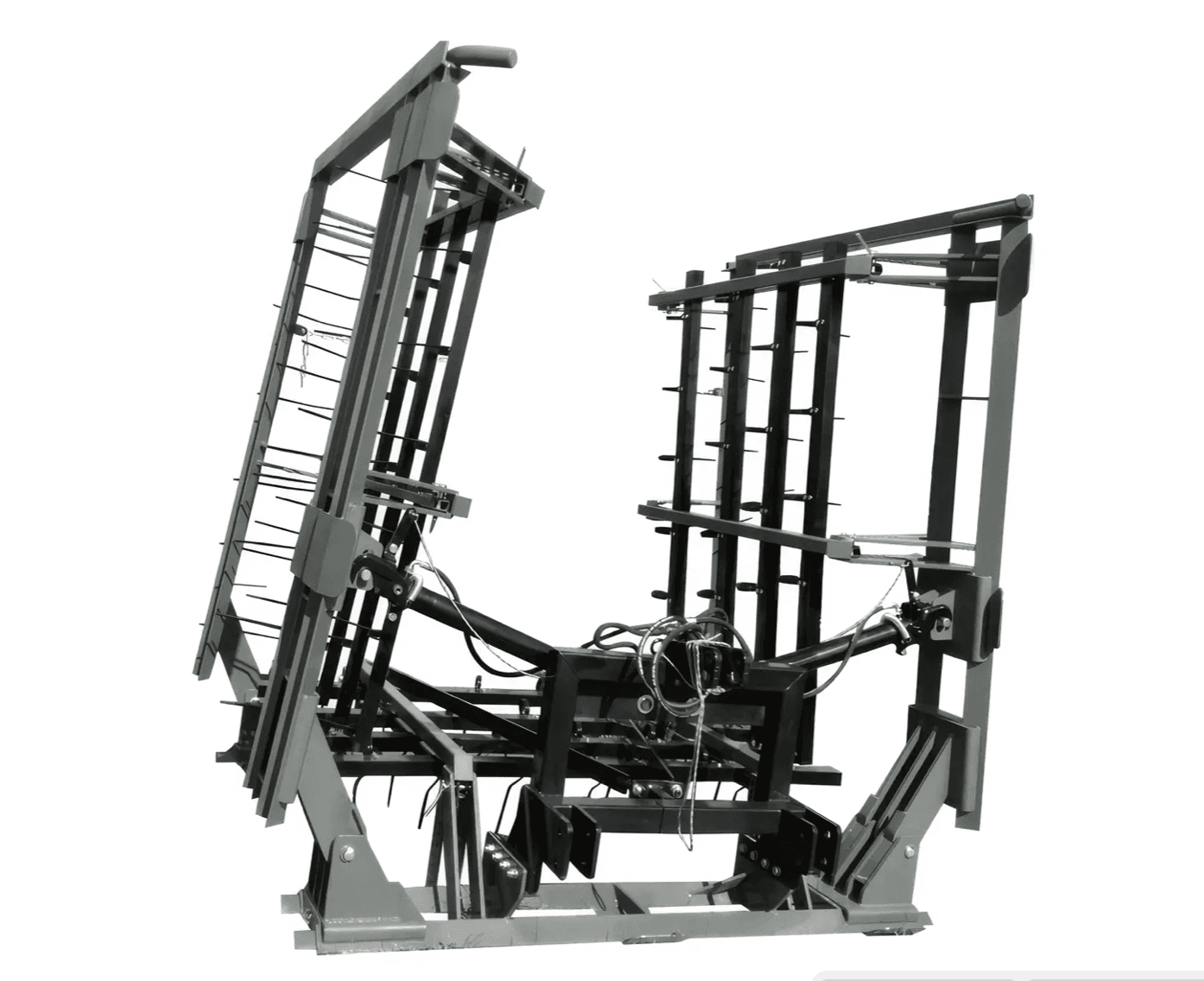 Odplevelovacia brána Standard od výrobcu Metal-Technik s prútmi v zloženej polohe
