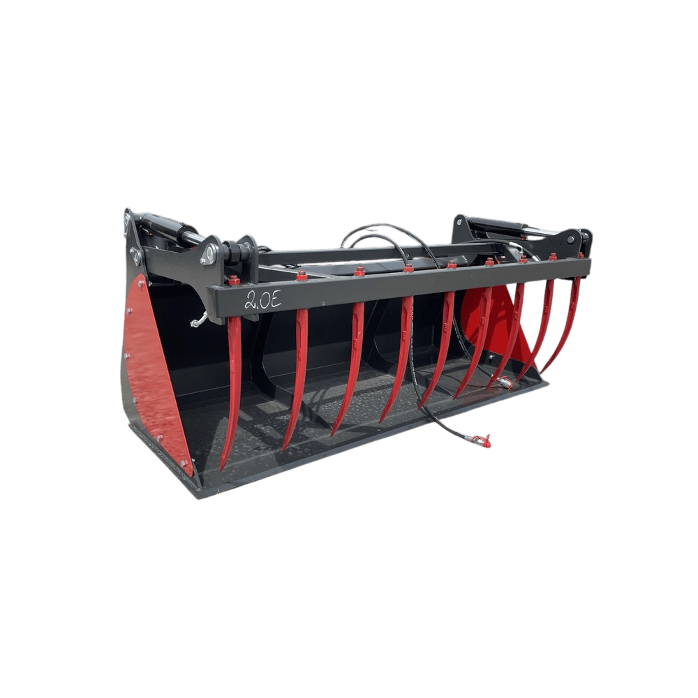Lopata-krokodíl na čelný nakladač od výrobcu Metal-Technik s kovanými zubami