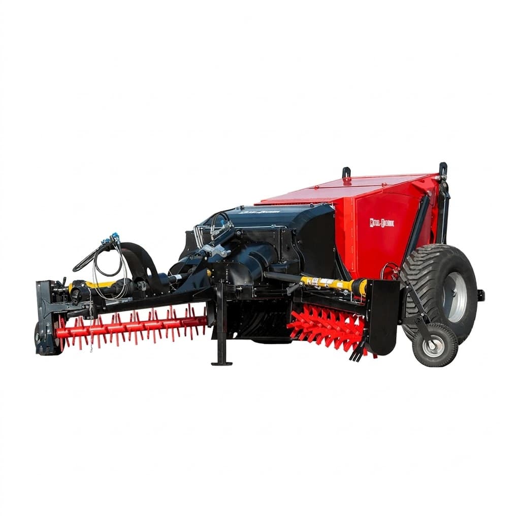 Ťahaný zberač kameňov DZIK-4000 od výrobcu Metal-Technik so záberom 4 m